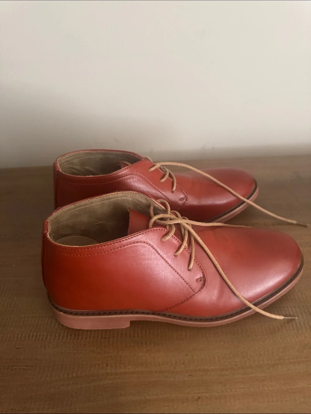 Deer Stags Red Kids Dress Chukka Shoes
